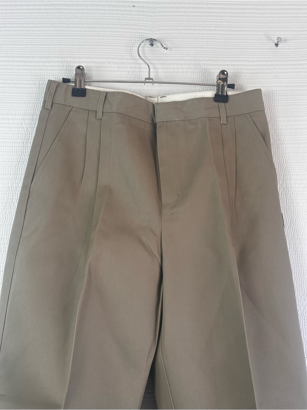 NWT Parker Boys Husky Khaki Dress Pants 32H Pleated Uniform Chinos 32x28.5 - Picture 14 of 15